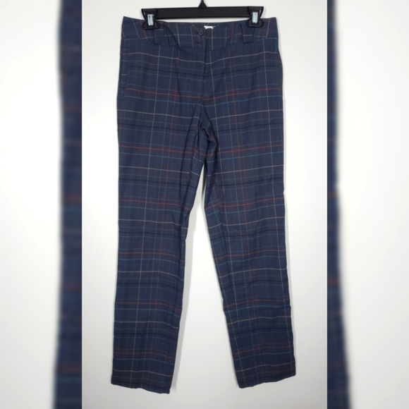 Slazenger Plaid Trousers Gray 2 - Picture 1 of 7